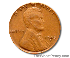 1945 Wheat Penny Value Chart